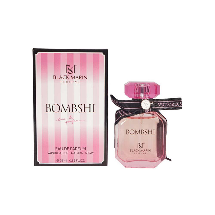ادکلن مینیاتوری بلک مارین ۲۵ میل ویکتوریا سکرت بامبشل – رایحه زنانه و جذاب (Bombshell)